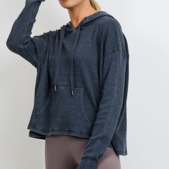 Waffle fabric Hoodie - Picture 3 of 6